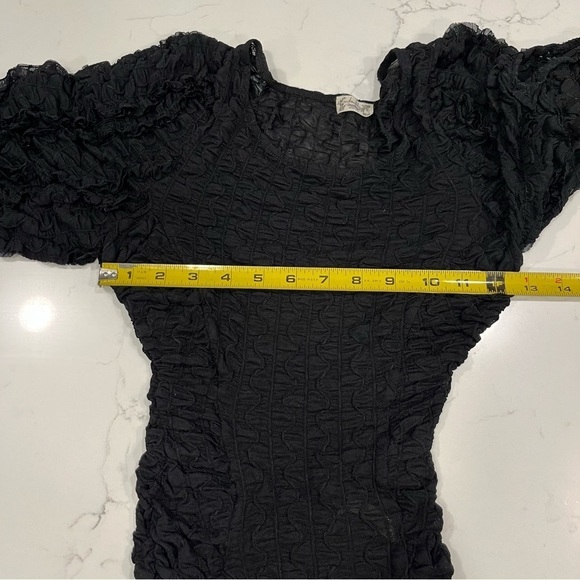 Intimately Free People Black Short Sleeve Bodysuit SP - Picture 11 of 11